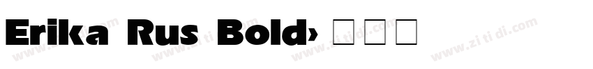Erika Rus Bold字体转换